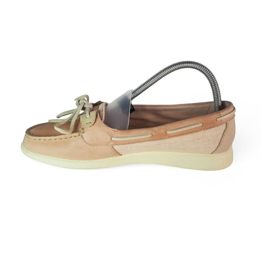 Sperry Top-Sider Oasis Leather / Canvas Boat Shoes "Blush Pink" STS82912 Women's - Picture 6 of 11